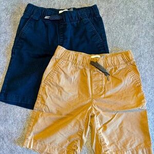 Old Navy pull-on shorts - 1 blue & 1 khaki